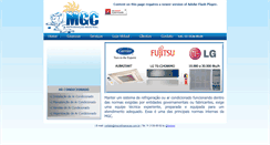 Desktop Screenshot of mgcrefrigeracao.com.br