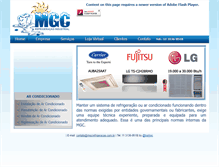 Tablet Screenshot of mgcrefrigeracao.com.br